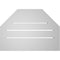 Ekena Millwork Octagonal Top Surface Mount PVC Gable Vent w/ 2"W x 1-1/2"P Brickmould Frame, 20"W x 14"H GVPOT20X1402SF - alternate 4